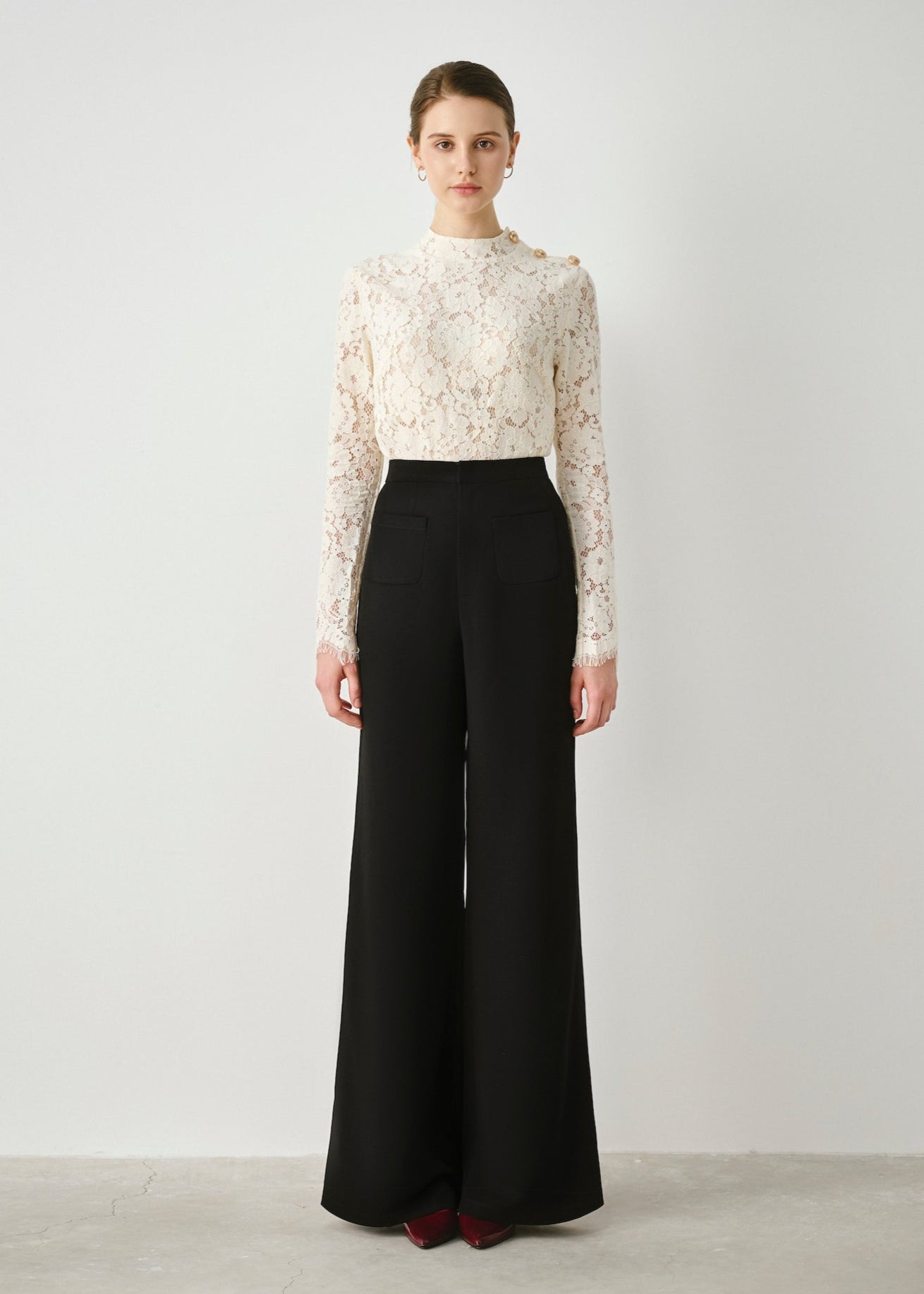 Tailored Wide-Leg Pants