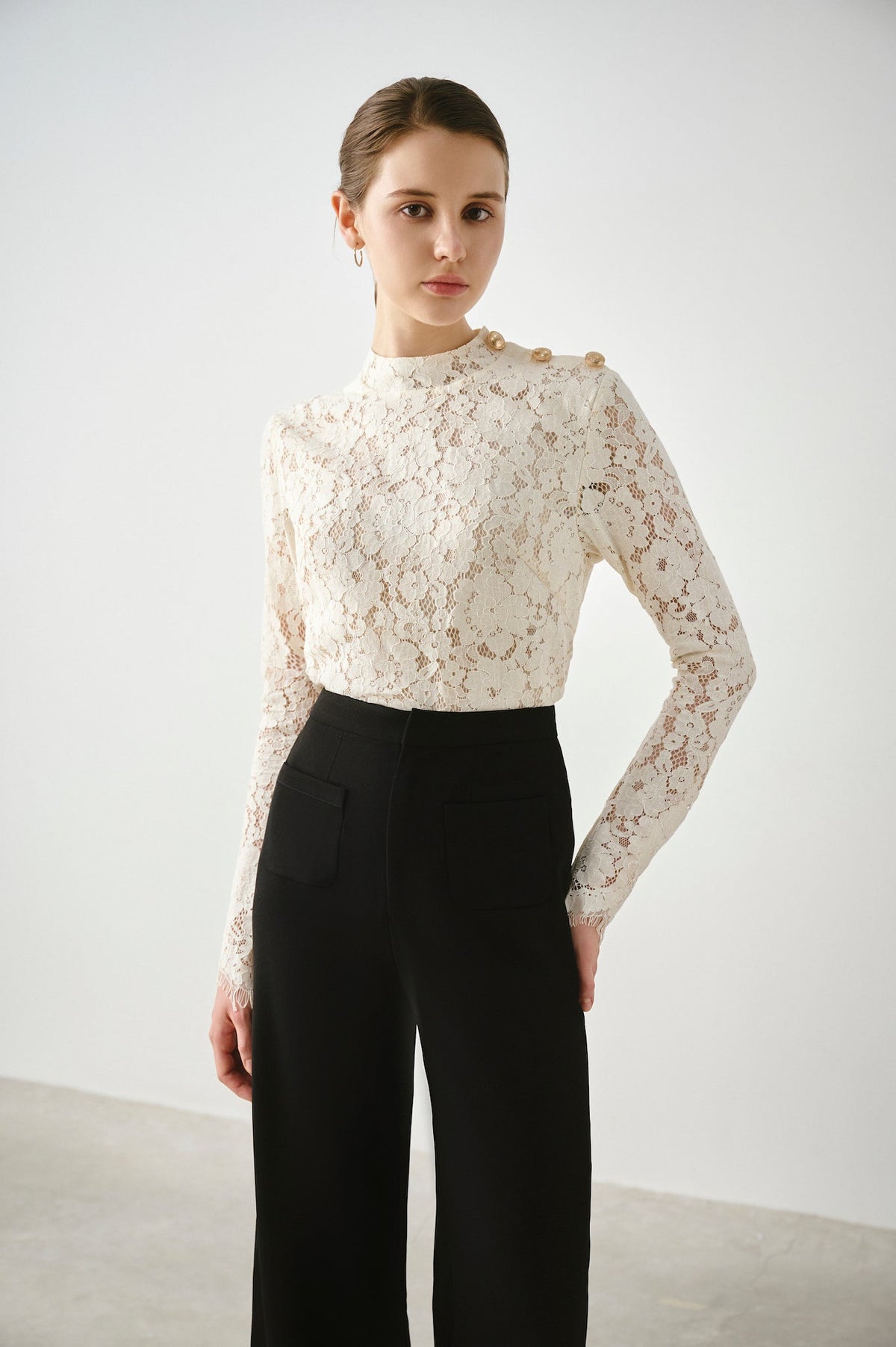 Tailored Wide-Leg Pants