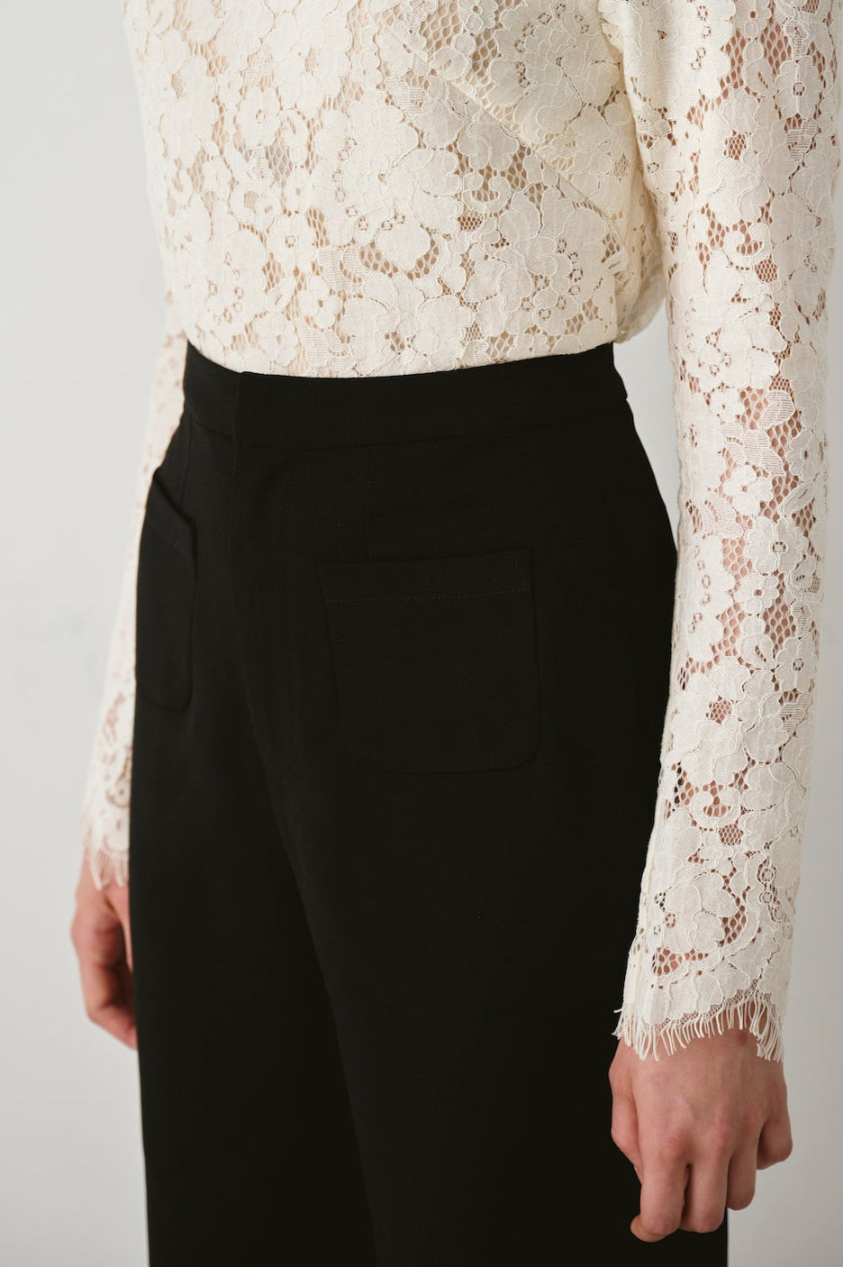 Tailored Wide-Leg Pants