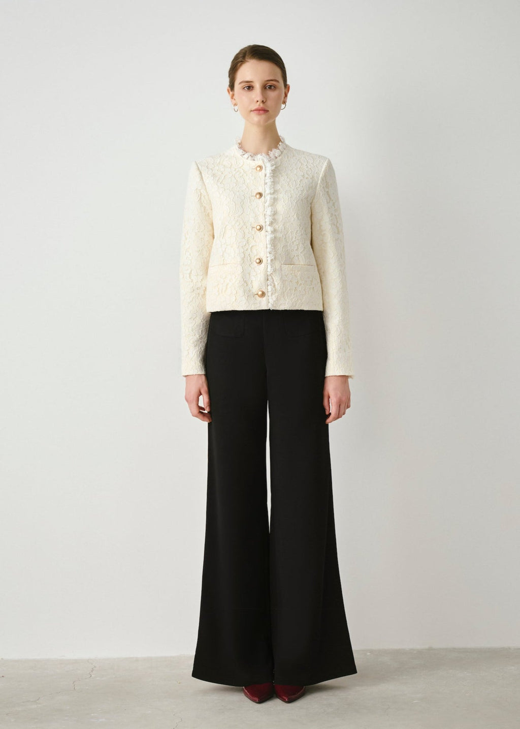 Tailored Wide-Leg Pants