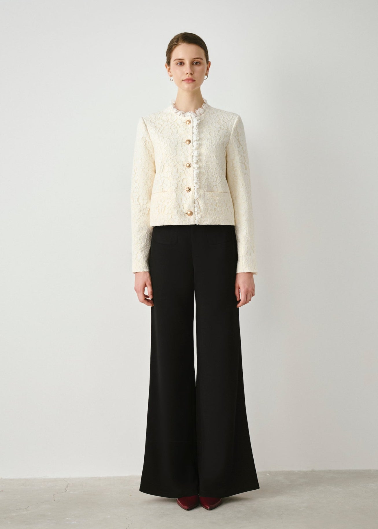 Tailored Wide-Leg Pants